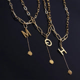 Letter Pendant Necklace Charm Alphabet Necklaces for Women Jewelry