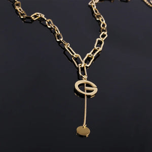 Letter Pendant Necklace Charm Alphabet Necklaces for Women Jewelry