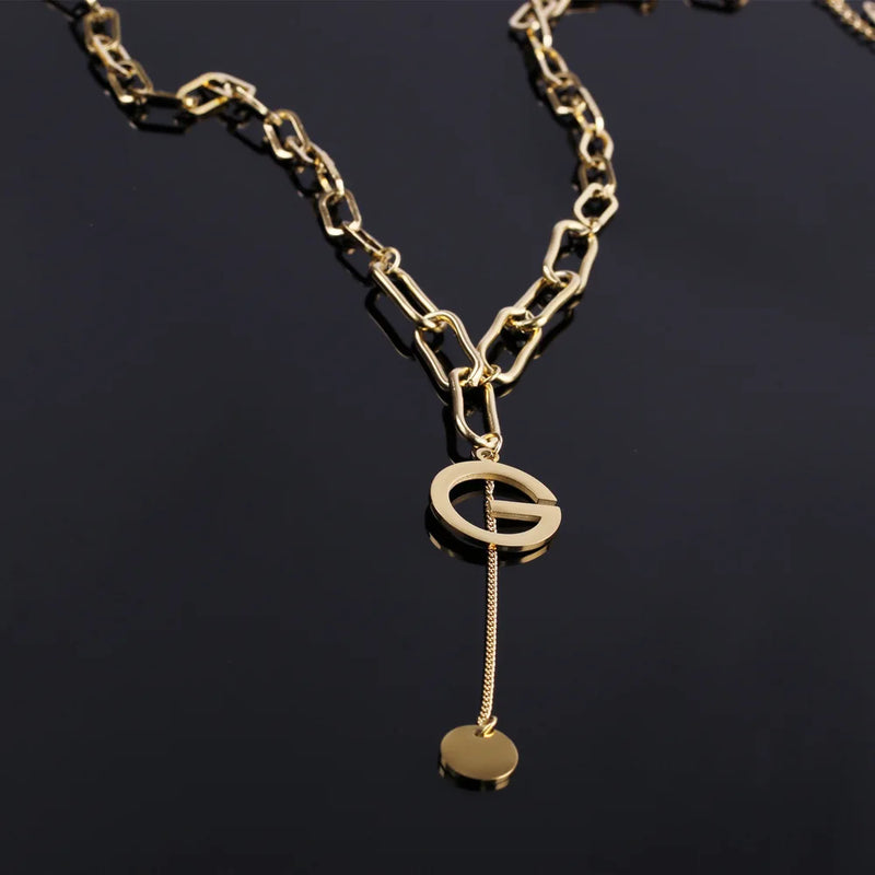 Letter Pendant Necklace Charm Alphabet Necklaces for Women Jewelry
