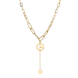Letter Pendant Necklace Charm Alphabet Necklaces for Women Jewelry
