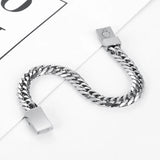 Stainless Steel Buddha Bracelet Chain Wristband 8.5MM Wide