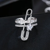 Love Star Irregular Ring Zirconia Stone Open Ring