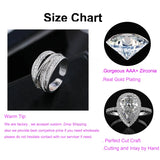 Love Star Irregular Ring Zirconia Stone Open Ring