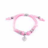 Heart Shaped Pendant Bracelet For Women Rhinestone Charm Party Bracelet