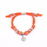 Heart Shaped Pendant Bracelet For Women Rhinestone Charm Party Bracelet