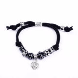 Heart Shaped Pendant Bracelet For Women Rhinestone Charm Party Bracelet