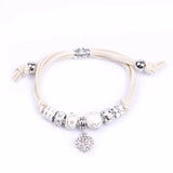 Heart Shaped Pendant Bracelet For Women Rhinestone Charm Party Bracelet