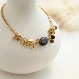 French Vintage Titanium Steel Plated Charm Bracelet