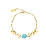 French Vintage Titanium Steel Plated Charm Bracelet