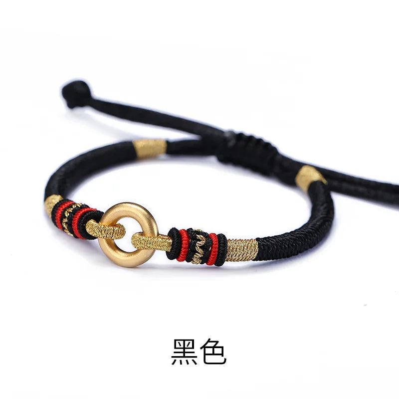 Safe Buckle Red Rope Bracelet Charm Bracelet For Women Men