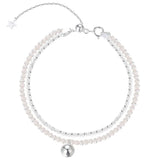 S925 Silver Double Layer Bracelet for Women Wedding Party Gift