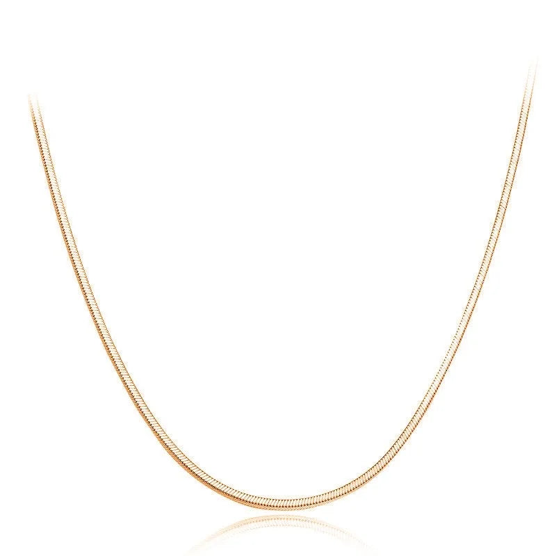 S925 Snake Bone Choker Silver Rose Necklace Fine Jewelry For Women