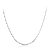 S925 Snake Bone Choker Silver Rose Necklace Fine Jewelry For Women