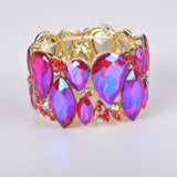 Crystal Cuff Bracelet for Women Wedding Bridal Jewelry