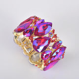 Crystal Cuff Bracelet for Women Wedding Bridal Jewelry
