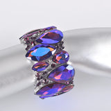 Crystal Cuff Bracelet for Women Wedding Bridal Jewelry