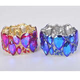 Crystal Cuff Bracelet for Women Wedding Bridal Jewelry