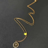 Smiling Face Necklace Sweet Summer Jewelry Beach Party Necklaces
