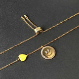 Smiling Face Necklace Sweet Summer Jewelry Beach Party Necklaces