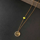 Smiling Face Necklace Sweet Summer Jewelry Beach Party Necklaces