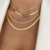 Stainless Steel Snake Chain Men Necklace 2/3/4/5mm