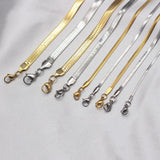 Stainless Steel Snake Chain Men Necklace 2/3/4/5mm
