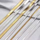 Stainless Steel Snake Chain Men Necklace 2/3/4/5mm