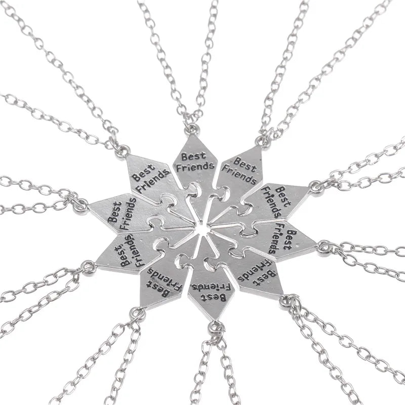 Alloy Pendant Necklace Bff Friendship Necklace Men's Women's Choker Jewelry