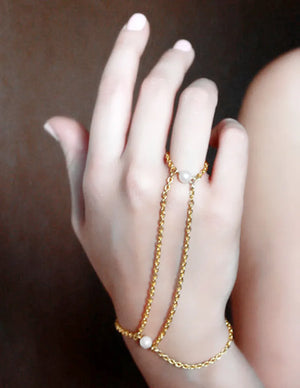 Stainless Steel Chain Pearl Hand Jewelry Charm Bracelet Chains Women Jewelry