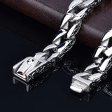 Stainless Steel Charm Bracelet Men Vintage Totem Mens Bracelets Male Jewelry