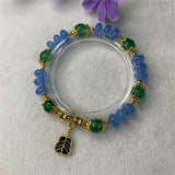 Bohemia Natural Stone 5x8mm Aquamarine Bracelet
