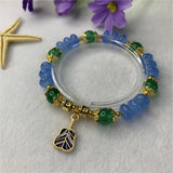 Bohemia Natural Stone 5x8mm Aquamarine Bracelet