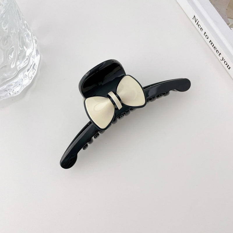 Korea Women Bowknot Hair Claw Clips Hair Clamps Accessories