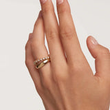 Zircon Geometric Wedding Ring for Women Bride