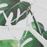 Turquoise Bead Irregular Bracelet Anklet Multifunctional Women's Jewelry