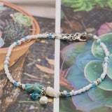 Turquoise Bead Irregular Bracelet Anklet Multifunctional Women's Jewelry