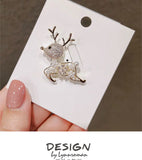 Deer Pearls Women's Brooch Jewelry Gift