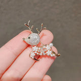 Deer Pearls Women's Brooch Jewelry Gift