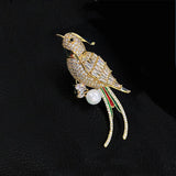 Vintage Bird Pearl Women's Brooch Jewelry Gift