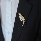 Vintage Bird Pearl Women's Brooch Jewelry Gift
