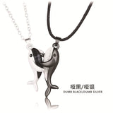 Whale Love Couple Necklace Set