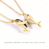 Whale Love Couple Necklace Set