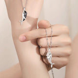 Whale Love Couple Necklace Set