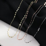 Women Choker Necklace High Peach Heart Clavicle Chain Wedding Party Gift