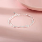 925 Sterling Silver Beads Bracelet & Bangle Charm Bracelet