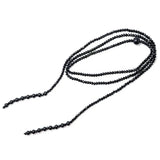 Charm Layer Beads Necklace 4mm Crystal Stone Long Jewelry Women