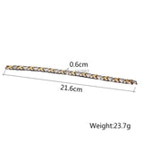 Women's Stainless Steel Health Stone Link Chain Bracelet 8.5''