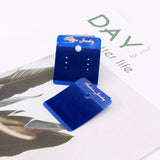 100pcs/lot Royal Plastic & Velvet Earrings Display Cards 4.5x5cm