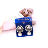 100pcs/lot Royal Plastic & Velvet Earrings Display Cards 4.5x5cm