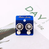 100pcs/lot Royal Plastic & Velvet Earrings Display Cards 4.5x5cm